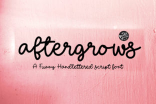 Aftergrows: A Font That Adds Flair to Your Design