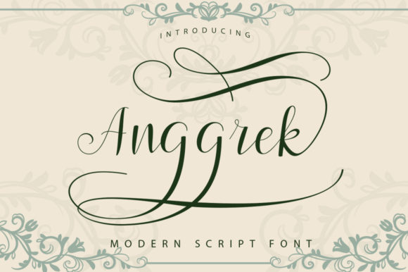 Anggrek: A Script Font with a Unique Personality
