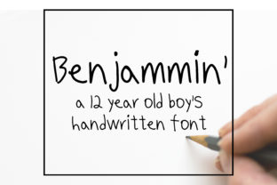 Benjammin: A Handwritten Font with Heart
