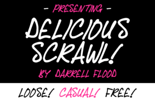 Delicious Scrawl: A Font for the Unapologetically Casual