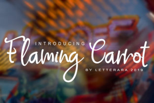 Flaming Carrot: A Modern Calligraphy Font for Natural, Handwritten Expression