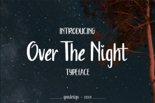 Over the Night: A Simple Font with Big Heart