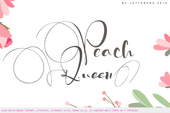 Peach Queen: Where Playful Energy Meets Timeless Elegance in Typography