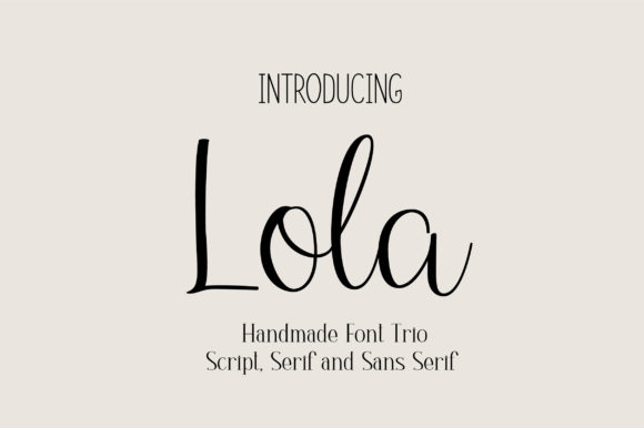 The Lola Trio: A Strategic Font Solution for Creative and Professional Success