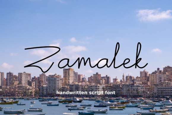 Zamalek: The Handwritten Font That Bridges Authenticity and Design Precision